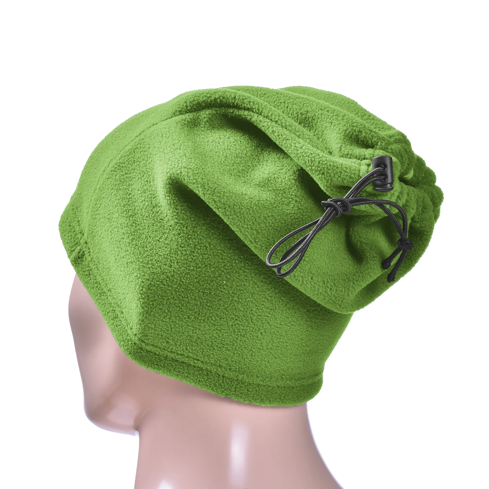 Winter Fleece Neck Warmer Reflective Neck Gaiter with Adjustable Drawstring Skiing Windproof Ski Neck Gaiter for Skiing Hiking 3