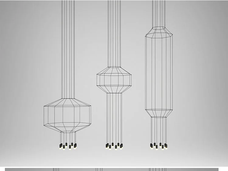 suspensa preta com cabo de 3 metros, para stair, saguão, 110