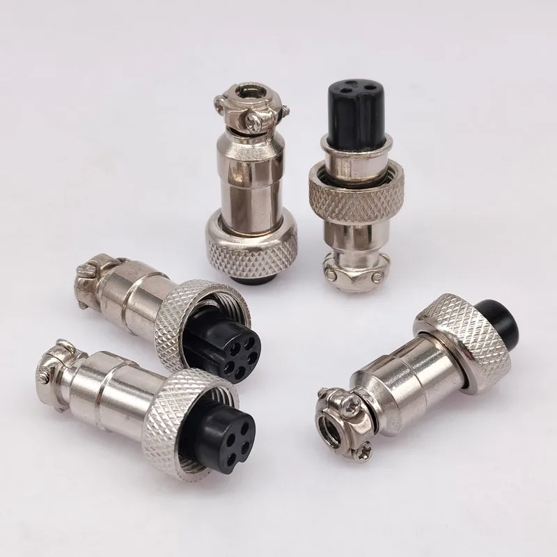 

10pcs GX12 Female plug 12mm aviation connector 2pin3Pin4Pin5Pin6Pin7Pin quick connector 5A 125v