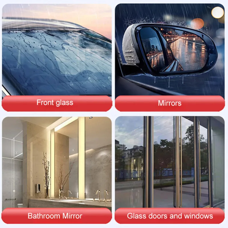 Car Glass Oil Film Removal Agent Car Glass Shiny Mouse Windshield Cleaning Oil Film Removal Strong Stain car windshield cleaner