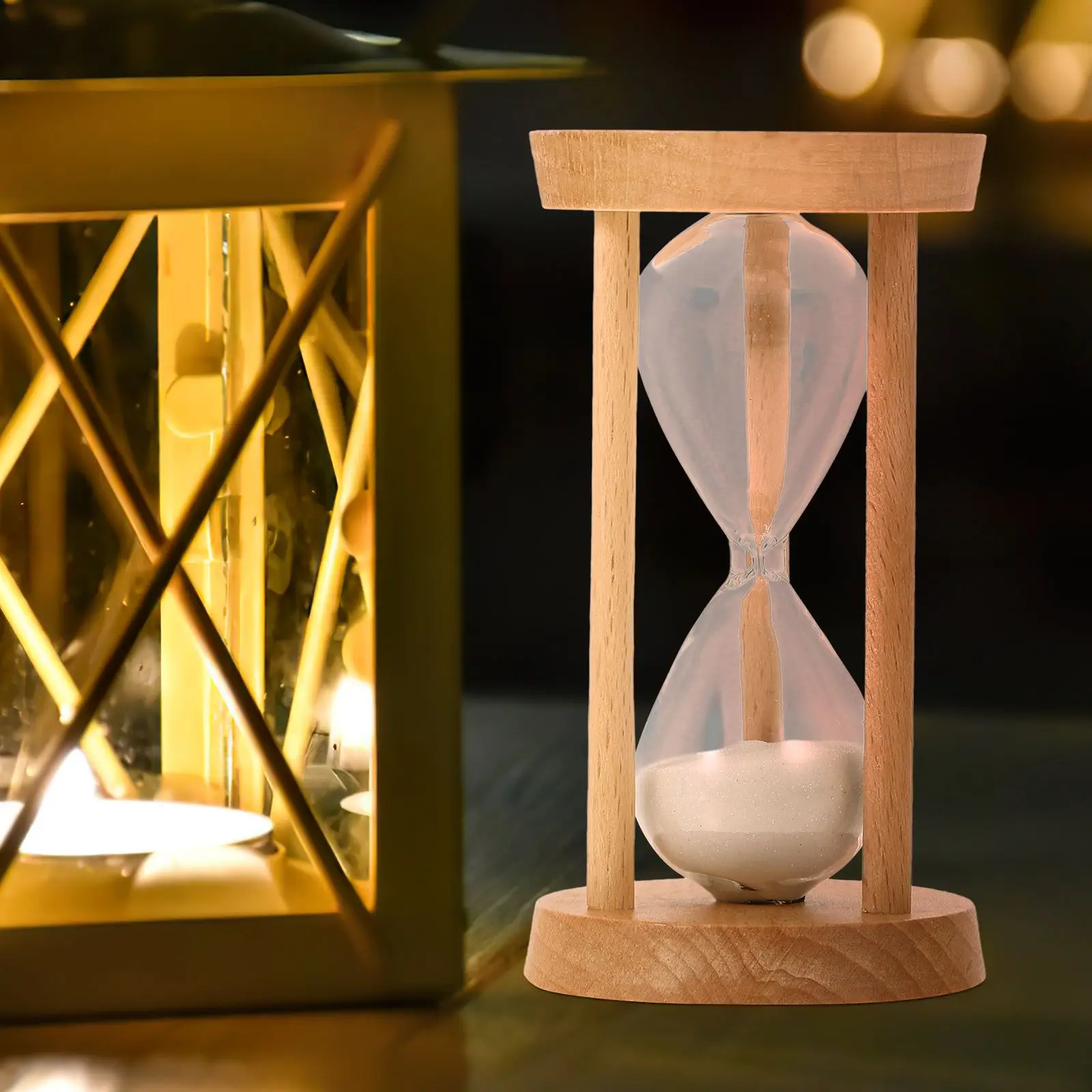 5 Minutes Wooden Hourglass Timer Home Living Room Desktop Decoration Children Birthday Gift Portable Sand Clock Hourglass Home