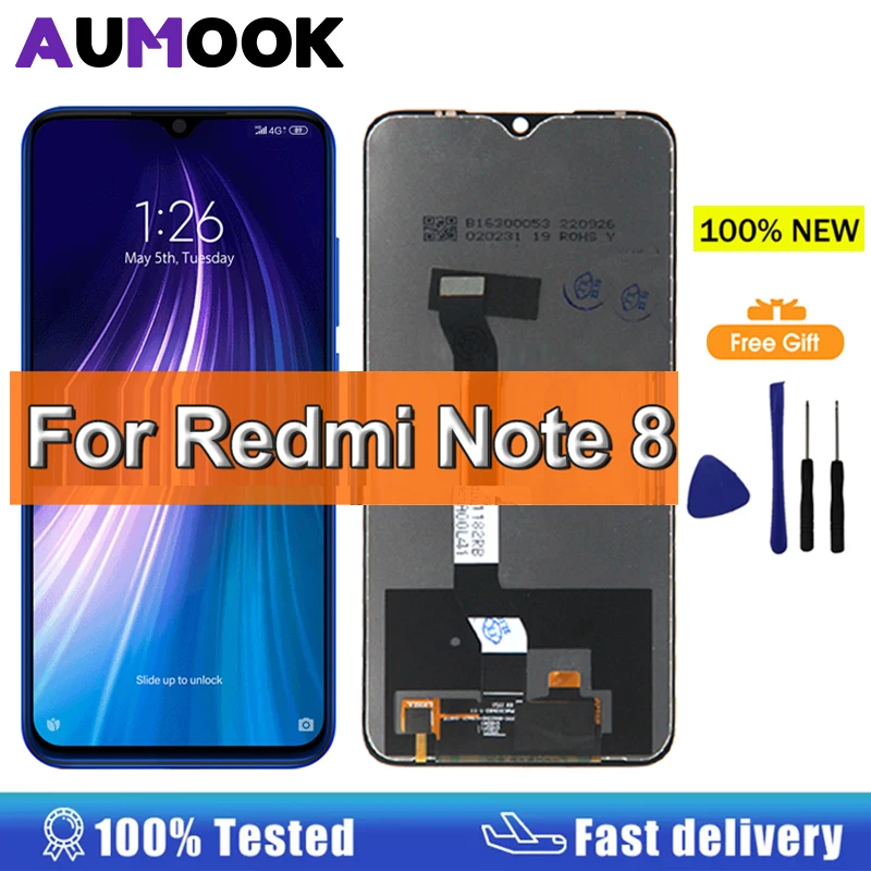 Display LCD Touch Screen Per Xiaomi Redmi Note 8 Pro - Assemblaggio Digitizer Nero (OEM)