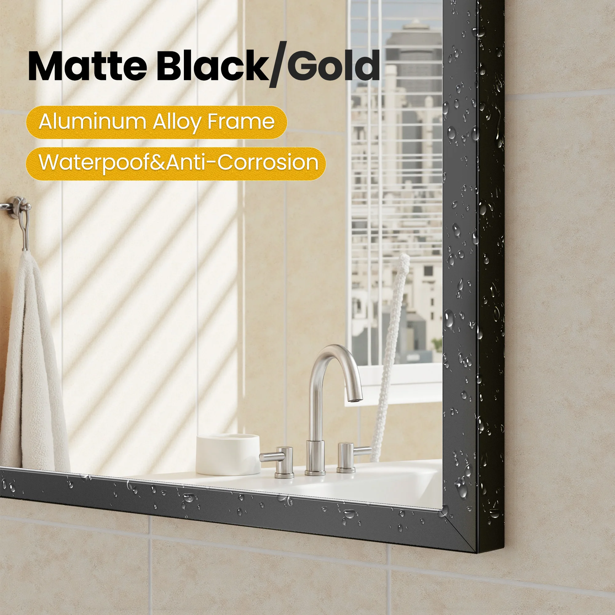 Arched Metal Wall Mirror 4