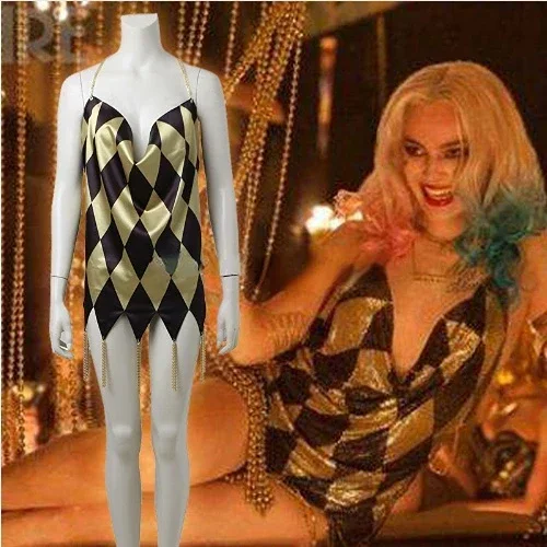 green emerald velvet dress Custom-made Harley Quinn Suicide Squad Date Night Dress, Harley Quinn –  CoserZ