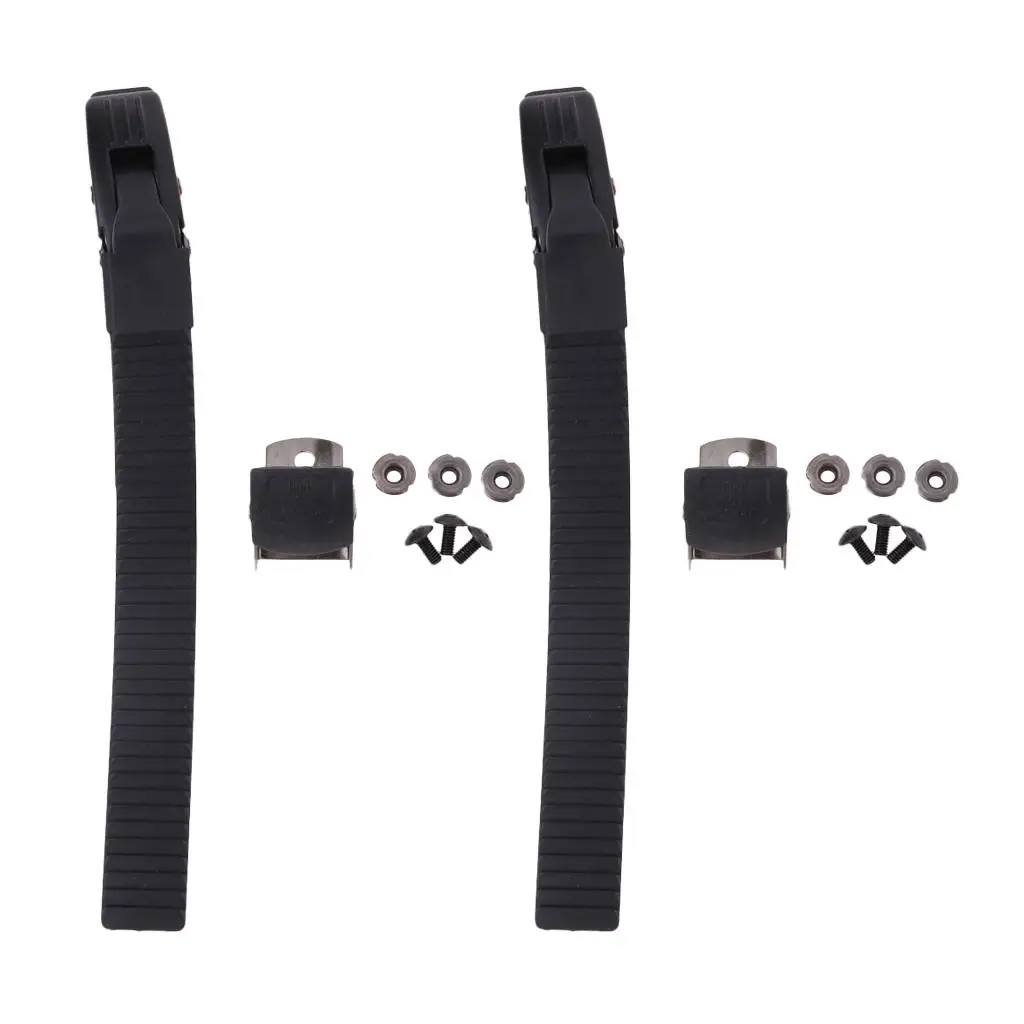 2 Sets Replacement Inline Roller Skate Shoes Strap with Clamp And Screws Nut for Skating Shoes Straps