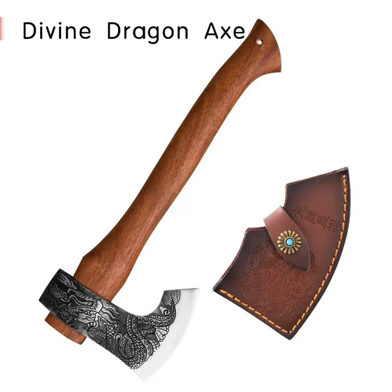 Outdoor high hardness logging, obstacle removal, chopping wood, garden firefighting, emergency woodworking axe 5