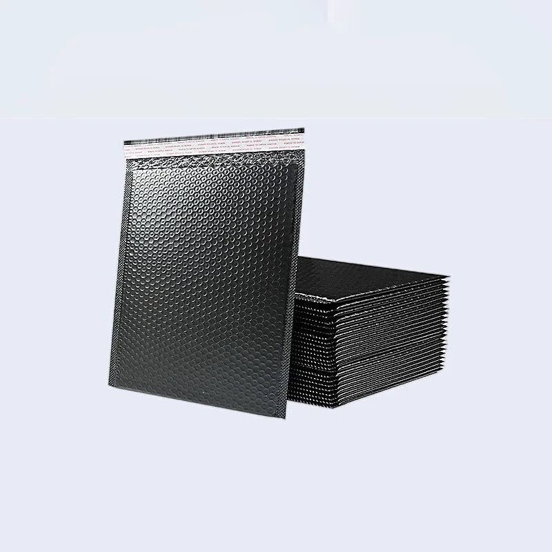 Minimum order of 50 pieces black bubble bag express packaging storage bag plastic self-adhesive thickened printing