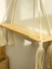 Wood Wall Shelf Macrame 3