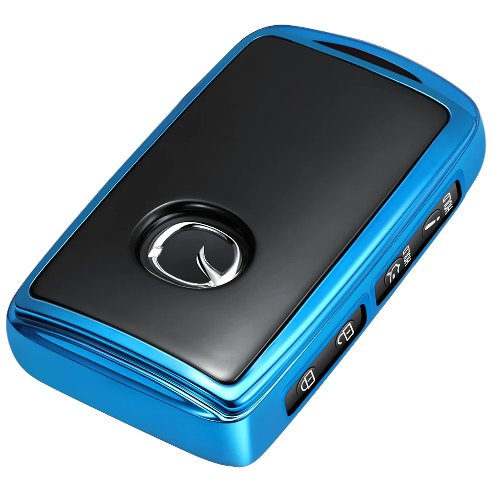 Premium Soft Key Fob Cover - Elegant Protective Case for Multiple Button Car Keys