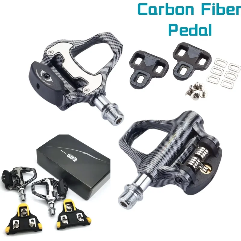 Shimano/lookKeo 자동 잠금 전문 자전거 페달에 적합한 가벼운 탄소 섬유 도로 자전거 페달 고품질