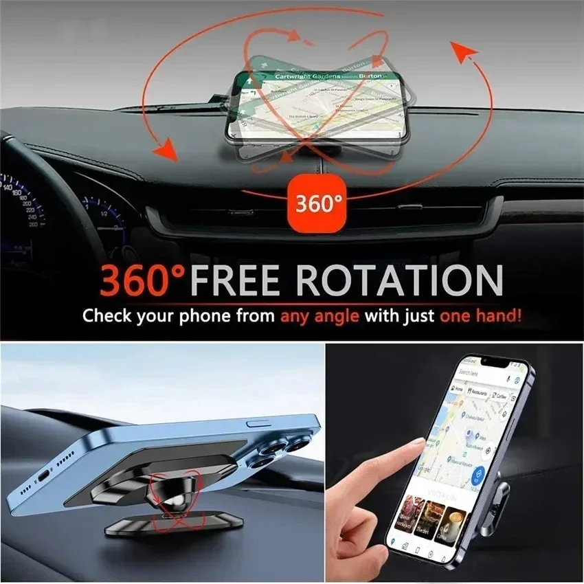 Magnetic Car Phone Holder - Universal Mobile Stand and Mount Bracket