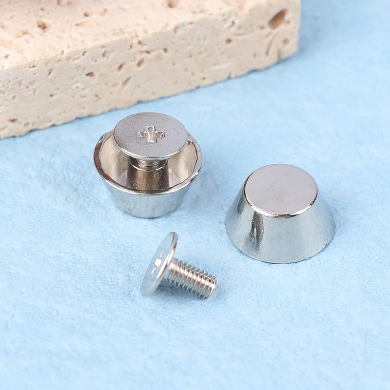 10sets Metal Rivets Metal Bag Legs Bottom Rivets for DIY Leather Studs Bag Wear Protection Rivets for Bottom Belt Accessories