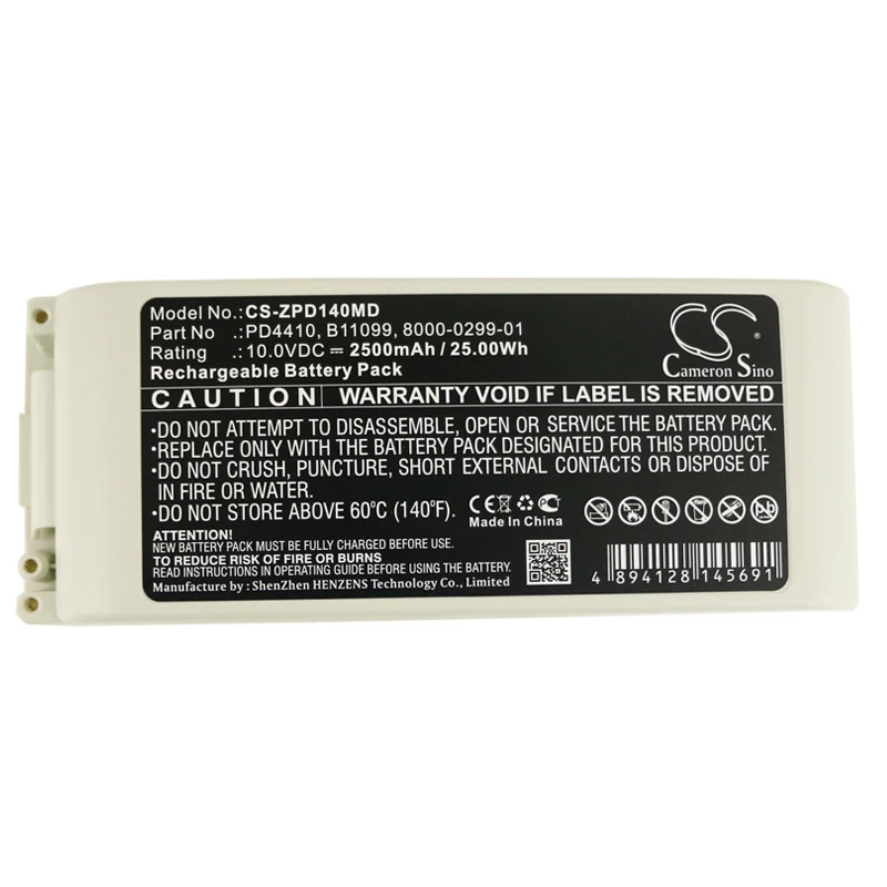 

Medical Battery For ZOLL PD1400, PD1600, PD1700, PD2000, PD4410, 110087, 8000-0299-01, 8000-0299-10, B11099, PD4410