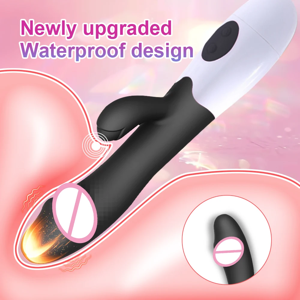 Rabbit Vibrator for Women Powerful G Spot Female Clitoris Stimulator Vibrating Silent Adult Sex Toy For Female Masturbator Dildo