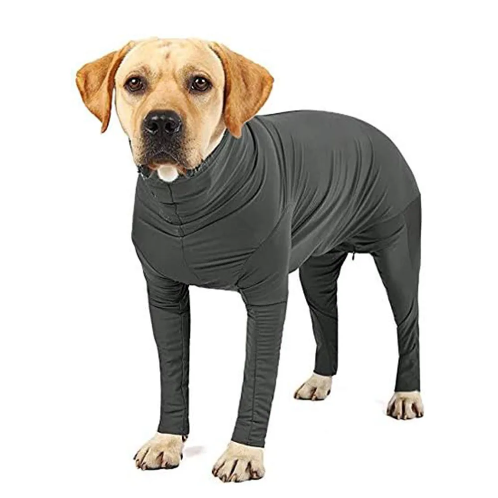 Mono para perro después de la cirugía, traje de recuperación quirúrgica para mascotas, traje anticaída para mujer y hombre, pijama de manga larga con piernas 1