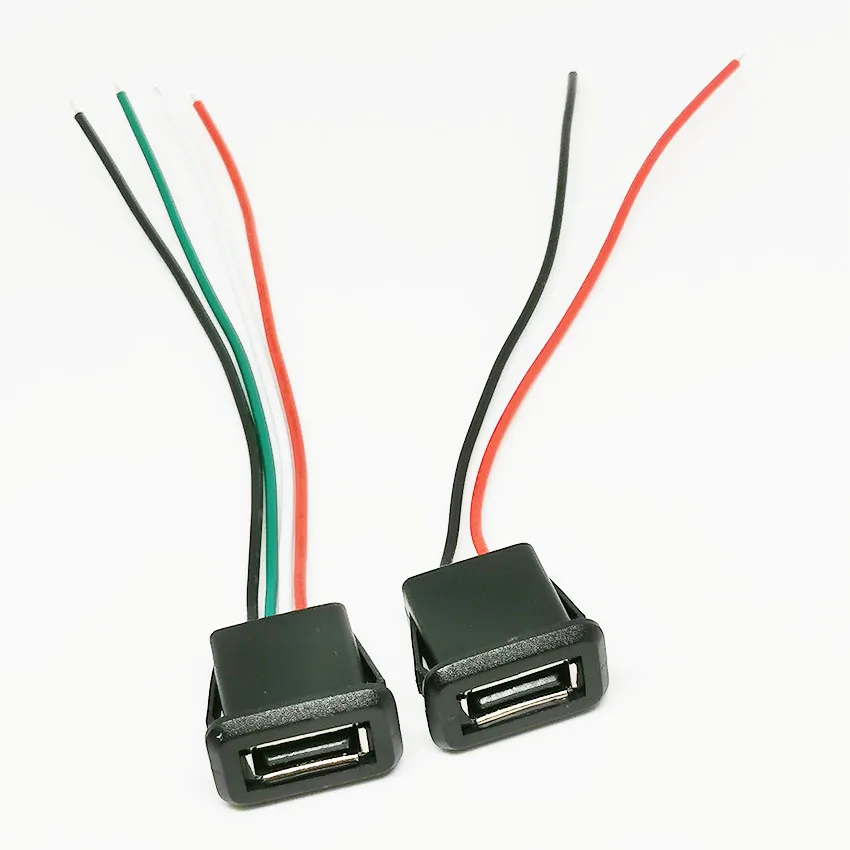 Description Picture 5 of item1pc USB 2.0 Female Power Jack USB2.0 2Pin 4Pin Charging Port Connector With PH2.0 Cable Electric Terminals USB Charger Socket