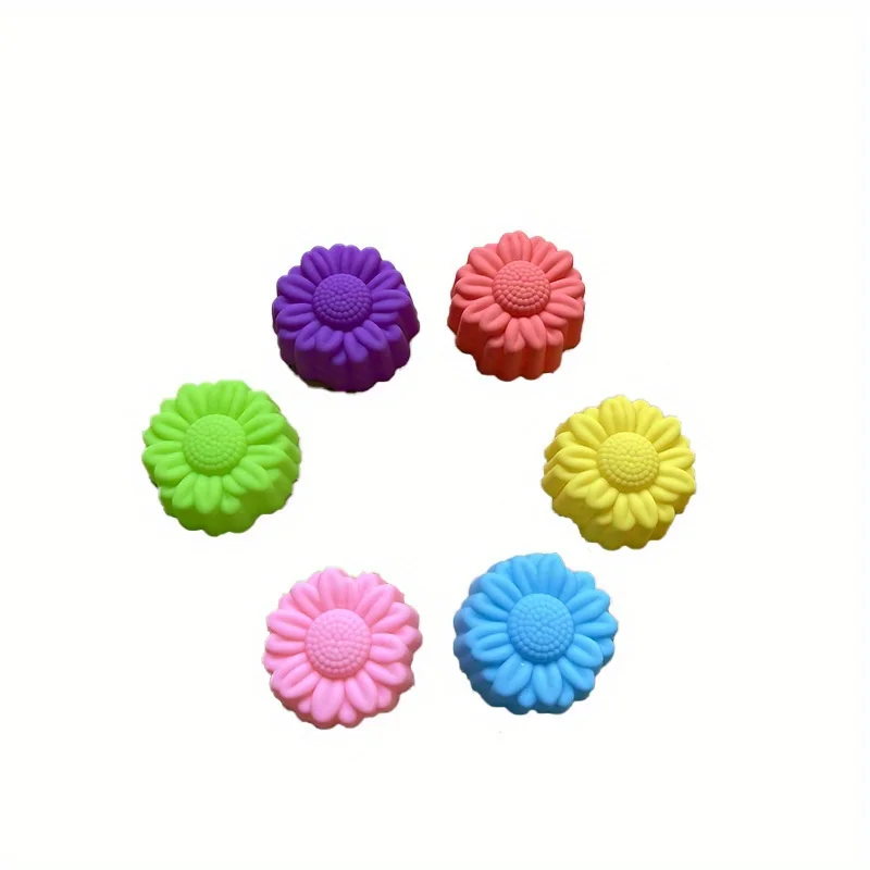 1pc 3D Flower Silicone Cake Molds, Diy Jelly Pudding Cake Candle Silicone Mold, Kitchen Party Decoration Supplies