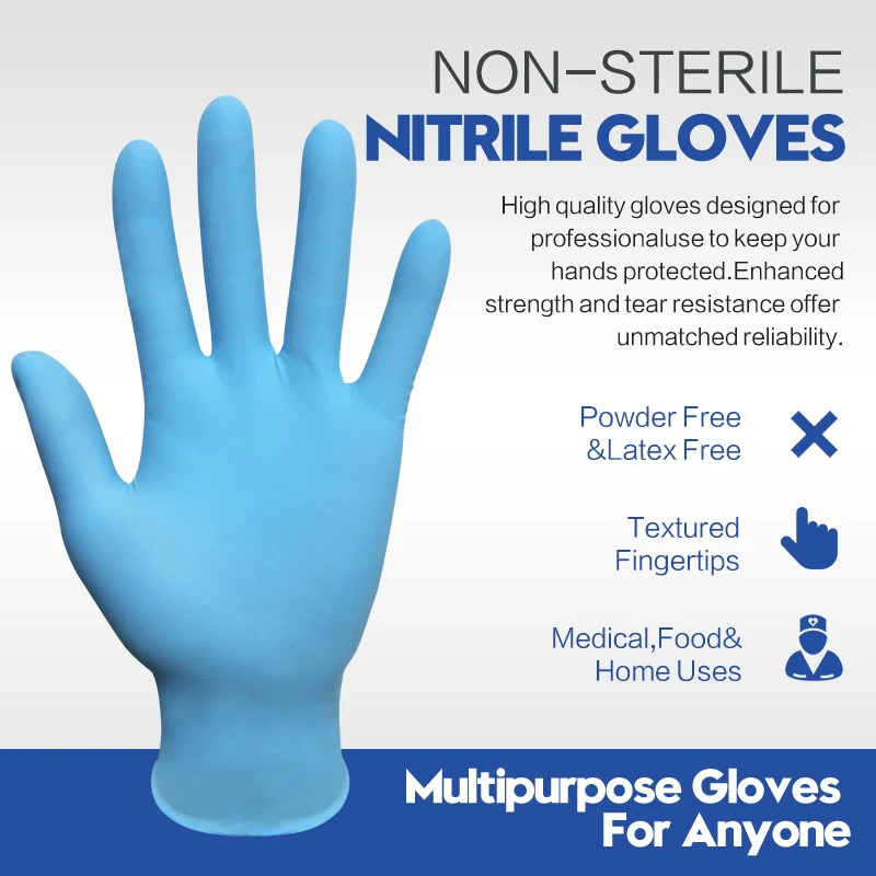 Nitrile Gloves Allergy Resistant Blue Gloves Nitrile Blue Glove Gmg Nitrile Glove Safety