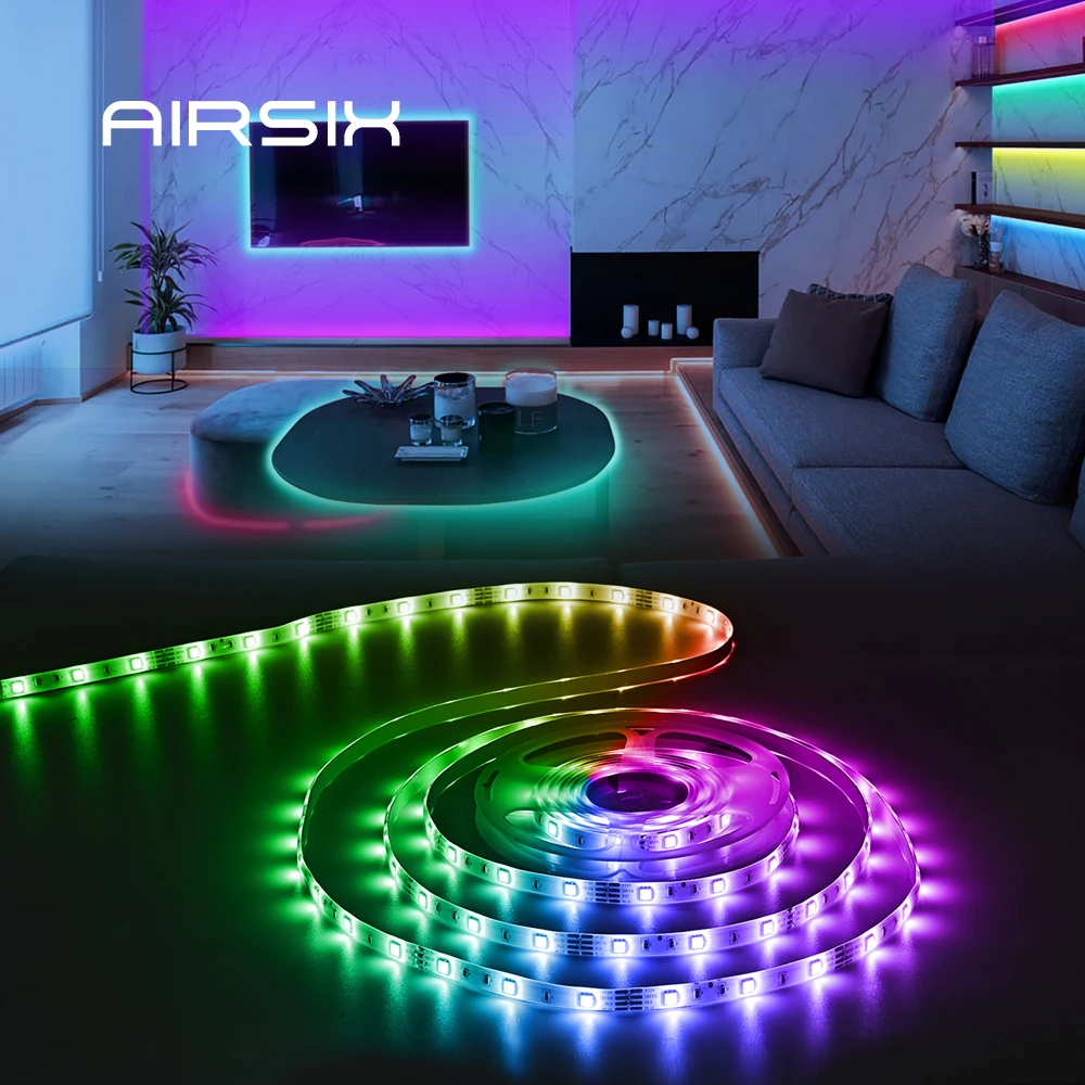 Rgb Led Tape 5050 Strip Pc Gaming Dream Ws2812b CHRISTMA DECOR IP20/IP65 Ободки Light 5-30M Lights Room Festoon Rgbic 12 Хэллоуин
