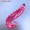 Pink Pyrex Glass Dildo Artificial Penis Crystal Fake Anal Plug Prostate Massager Masturbate G Spot Sex Toys For Gay Women Men 1