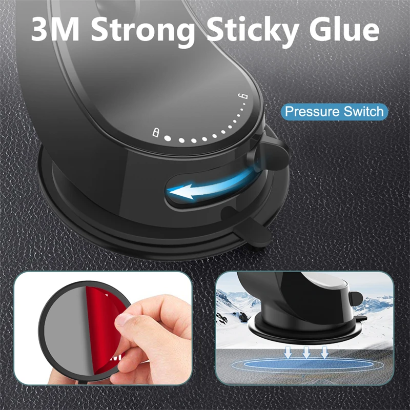 Phones Wireless Chargers Universal 15W for Magsafe Car Wireless Charger for IPhone14 13 11 Suction Cup