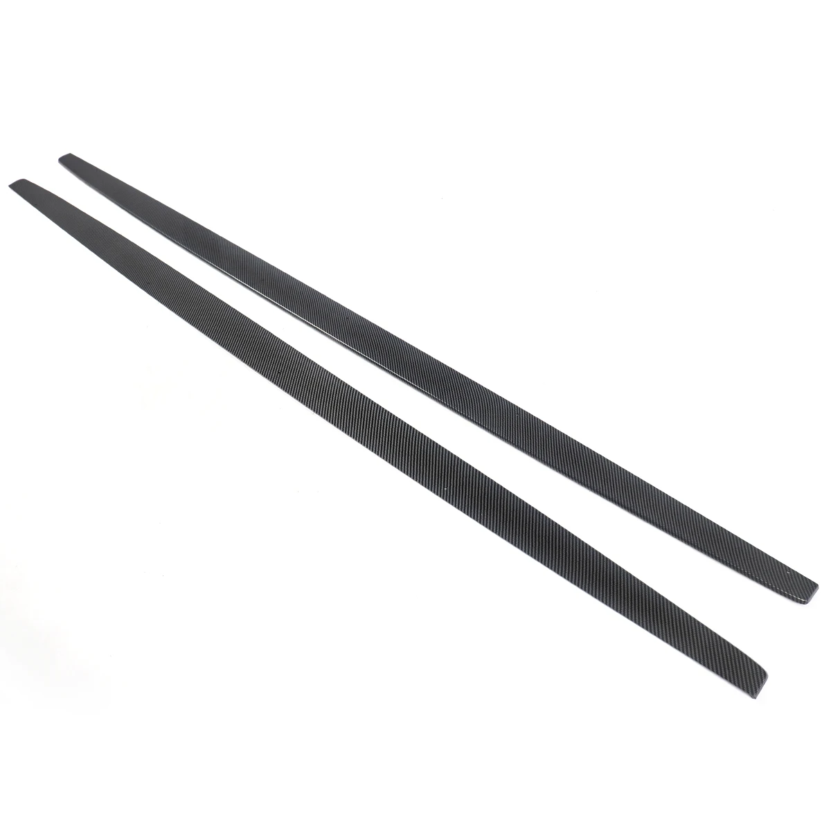 Pair MP Side Skirts Extension Panel Lip Carbon Look For BMW E82 F20 F22 F23 F44