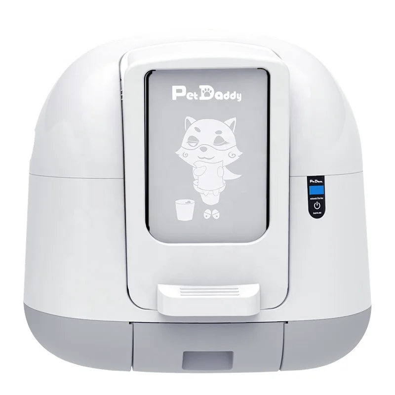 

Hot Sale Plastic Pet Fully Enclosed Large Pet Cleaning Smart Cat Litter Box Toilet