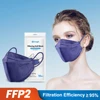 ffp2 mask Black 3D kn95  Adults fpp2 approved kn95 CE Respirator Filter Mouth Mask ffp2 reutilizable ffp2 masks 10/50/100pcs 4