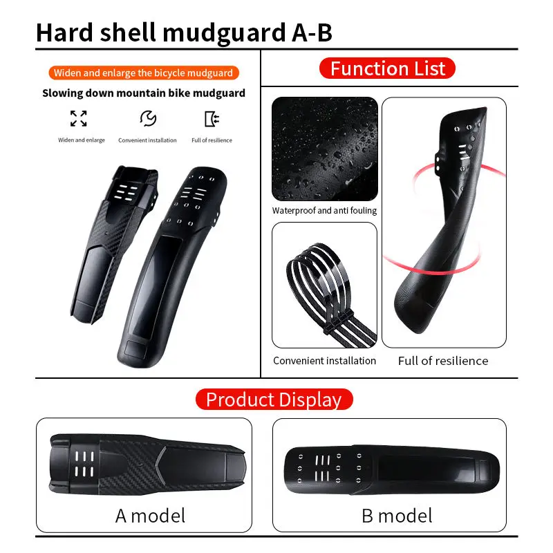 Bicycle Fender Front Rear Universal Mountain MTB Wings Mud Bike Mudguard Cycling Accessories bicycle fender