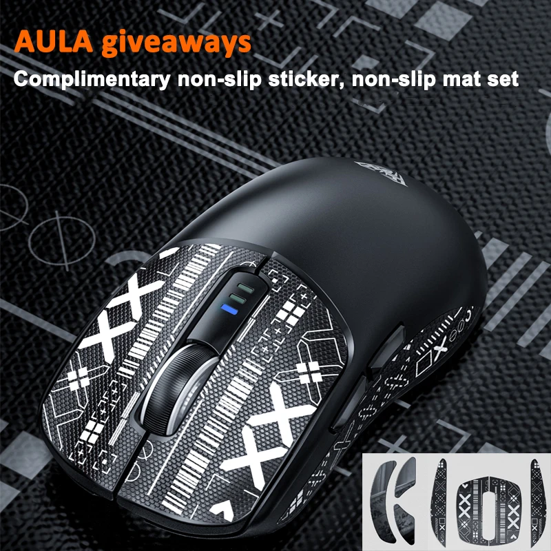 Gaming Mouse AULA SC580 BT/2.4G/Wired Tri-mode 10000 DPI PAW3325 Sensor Lightweight Esports Office Accessorie
