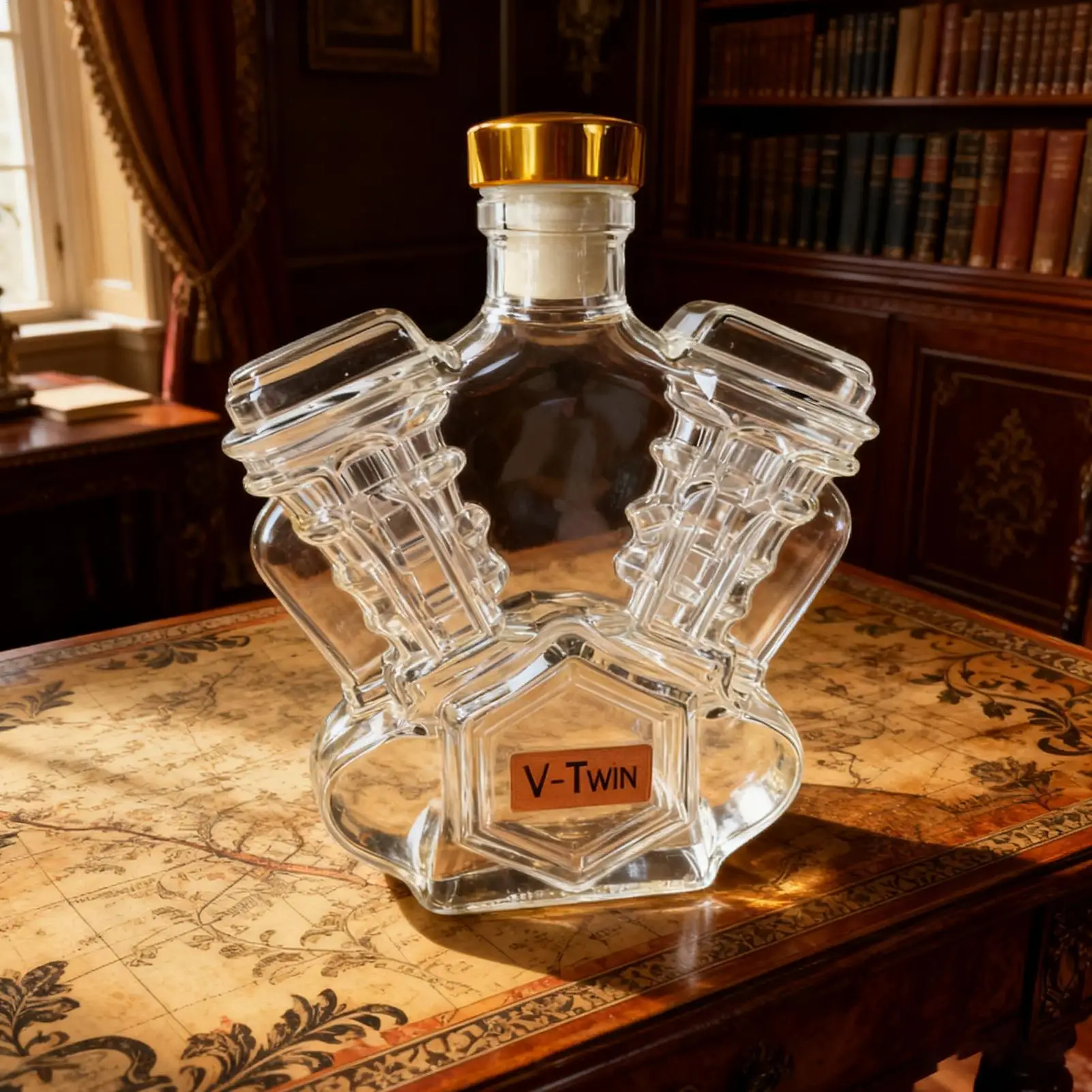 Empty Whiskey Bottles Household Wine Decanter Decorative Motorcycle Engine Shape Alcohol Container for Dining Room Display