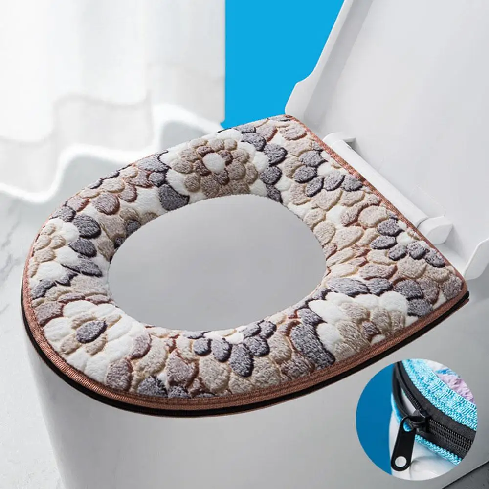 JINSANSHUN Toilettensitz Bezug Winter - Weicher Cord Bezug Mit Wasserdichter PU Schicht