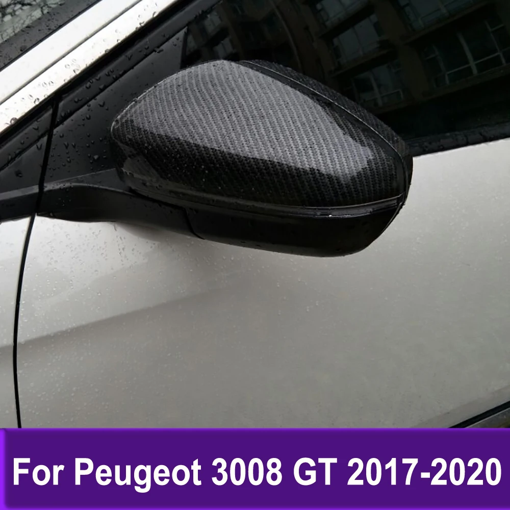 

Side Door Mirrors Cover Sticker Chrome For Peugeot 3008 GT 2016 2017 2018 2019 2020 Trims Styling Exterior Accessories