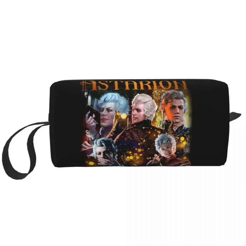 

Baldur's Gate 3 astarion large makeup bag zipper pouch travel cosmetic bags Bg3 game portable toiletry bag for unisex