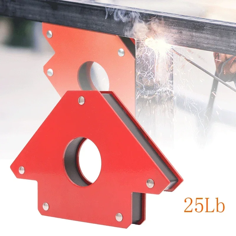 1 Pcs 25 25lbs Welding Magnetic Holder Strong Magnet Angle Arrow Soldering Locator Magnet Welding Square Welded Holder