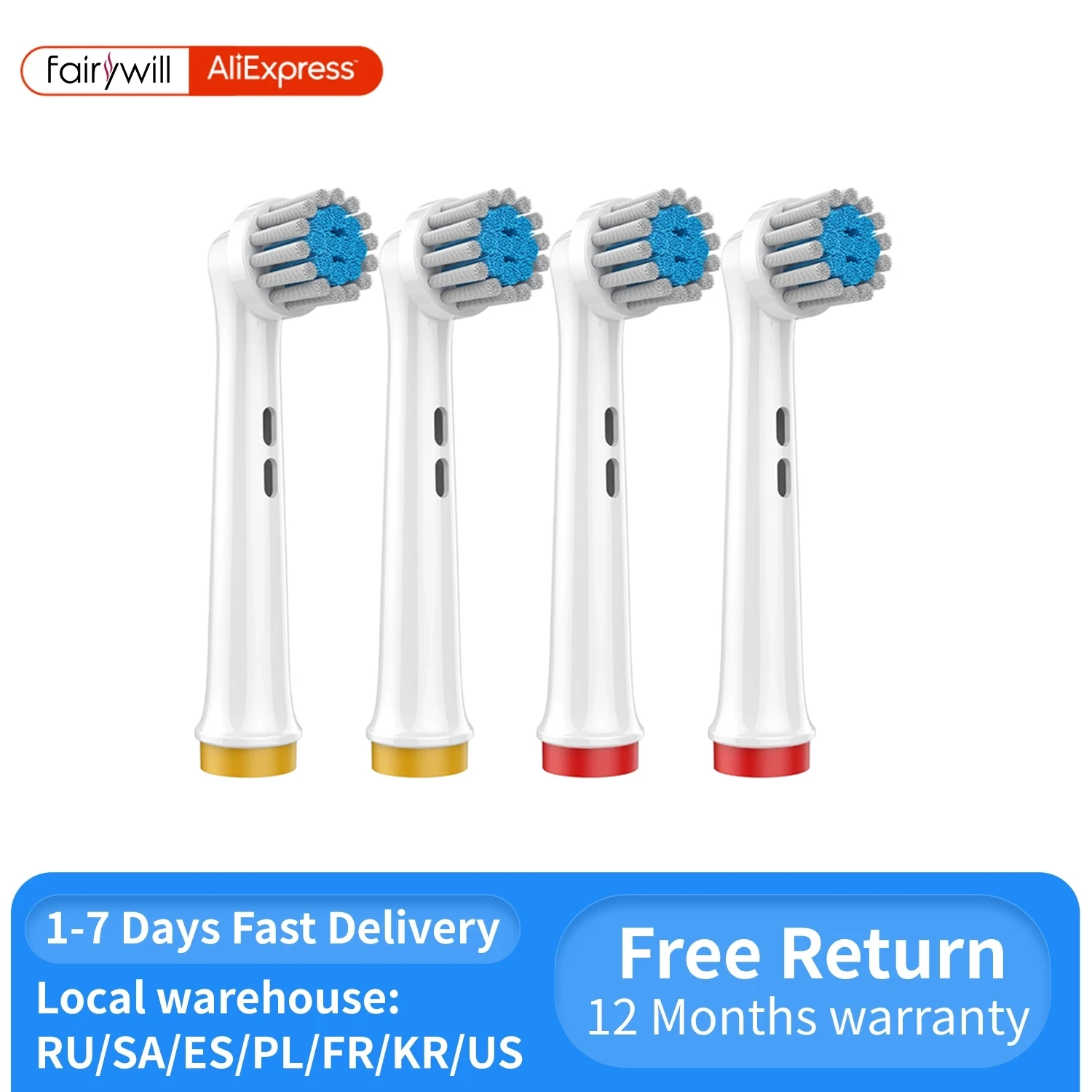 

Оригинальные сменные насадки для зубной щетки Oral-B, вращающаяся электрическая зубная щетка, подлинные мягкие головки для отбеливания зубов