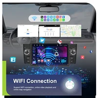 Podofo Autoradio 7 pouces HD à écran tactile, CarPlay sans fil, Android Auto, pour FIAT Punto 2005-20009/Linea 2007-2011, lecteur multimédia pour voiture, GPS, FM, WIFI, Bluetooth, Mirror Link, Autoradio, stéréo, commande au volant 4