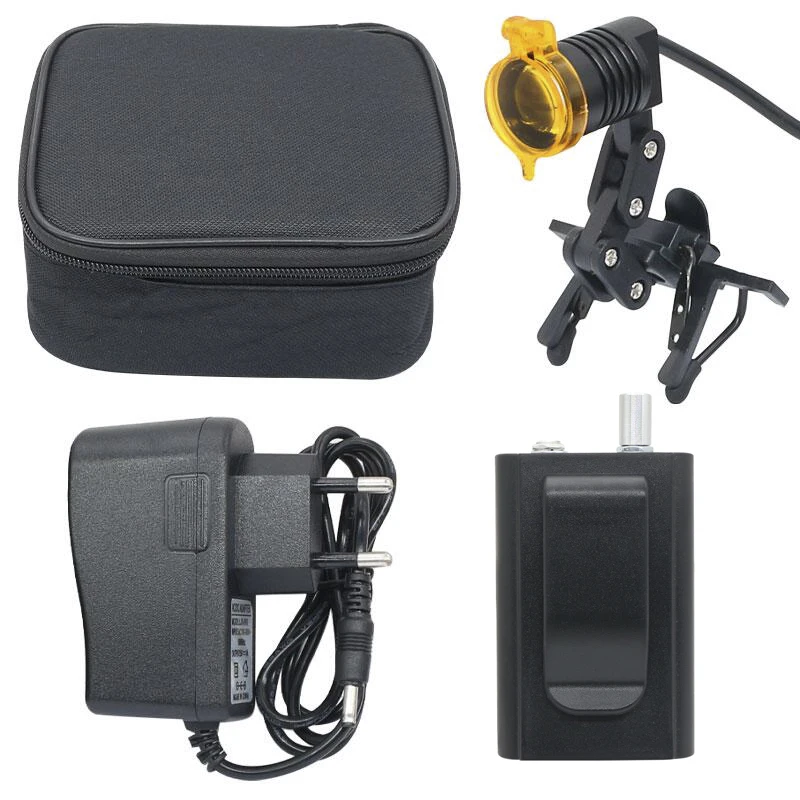 歯科用 LED ヘッドライト 歯科用ルーペ歯科医用黄色フィルターメガネ