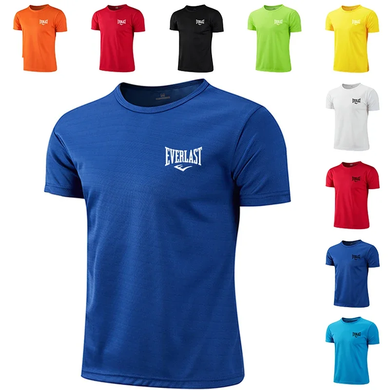 Mens Summer Breathable Quick Dry Short Sleeved Training Tee