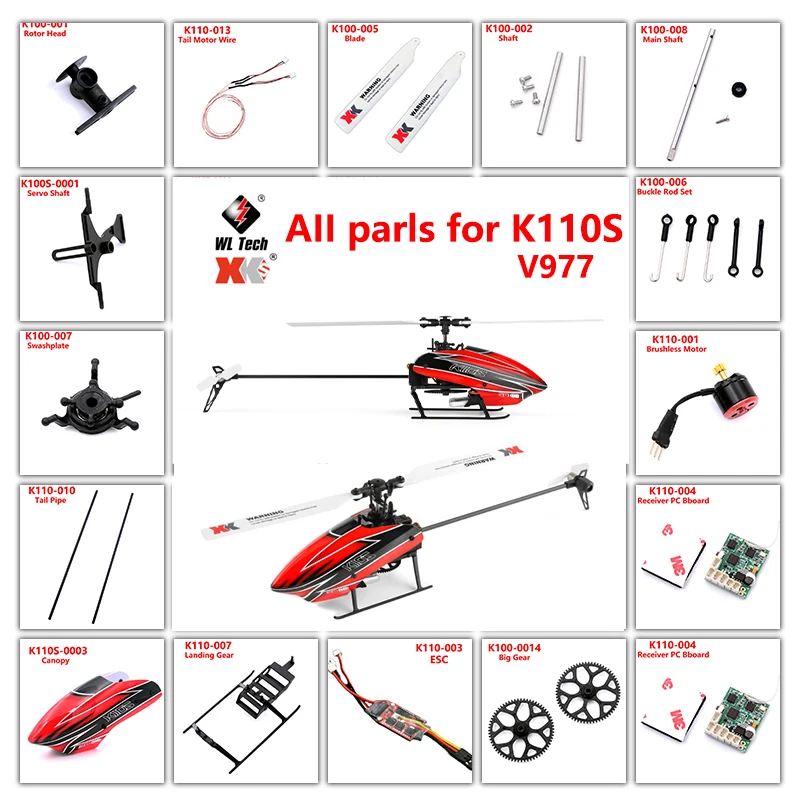 Rc Helicopter Accessories Wltoys Helicopter K110s Xk K110 Brushless