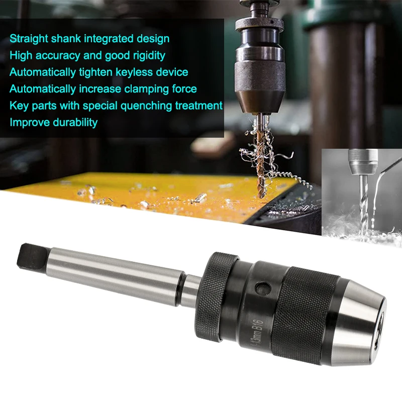 XCAN Werkzeughalter Selbstspannendes Bohrfutter MTA2 MTA3 MTA4 APU13 APU16 Automatisches schlüsselloses Morsebohrfutter CNC-Bohrmaschine – Detail 10