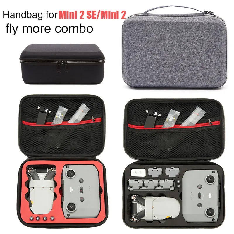 For DJI Mini 2 SE Carrying Case Travel Handbag Drone Control Battery Combo  Storage Bag for DJI Mini 2 Drone Accessories