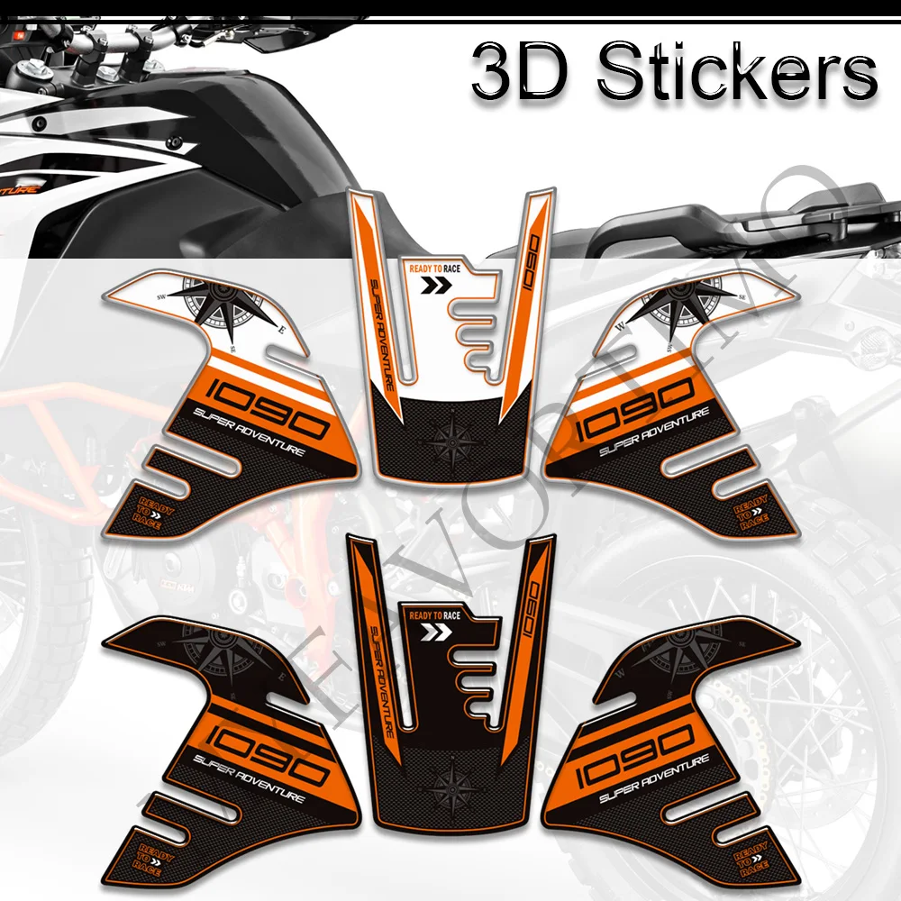 Motorcycle 3D Stickers Oil Gas Fuel Tank Pad Decals Protection For 1090 Super Adventure R S ADV