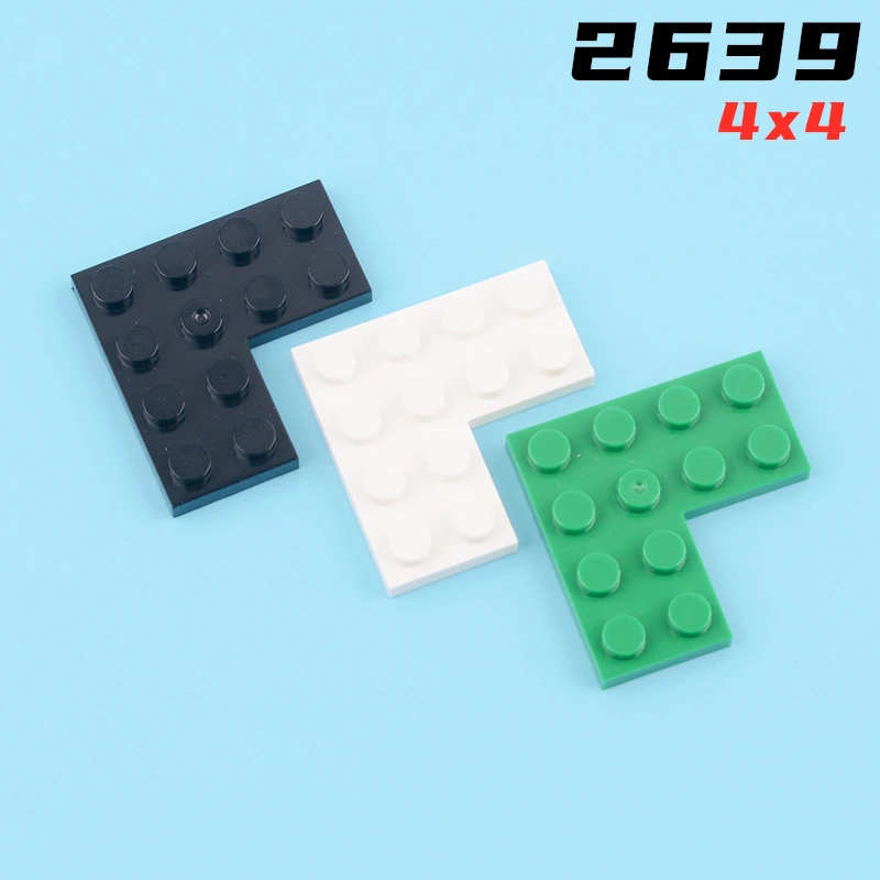 Rainbow Pig Moc Particles 2639 Plate 4X4 Corner Building Blocks Fai Da Te Compatibile Assembles Story Educational High-Tech Pezzi Di Ricambio