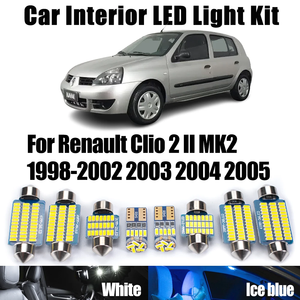 Luz Led De Placa Compatible Auto Renault Clio 1998 - 2006 | Meses sin