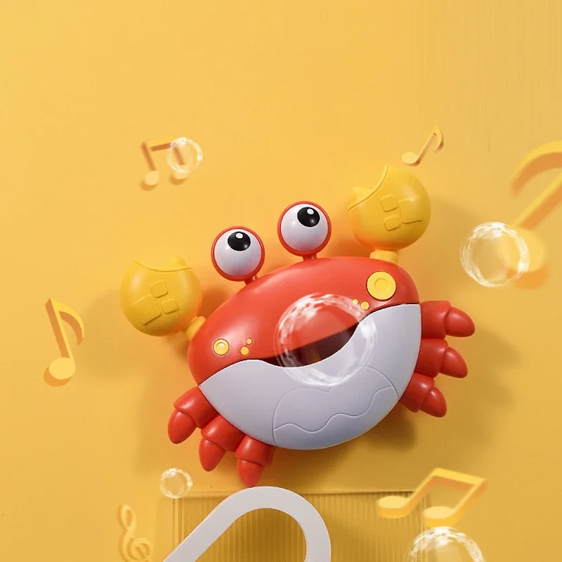 Bubble Crab Bath Toys Automatic Bubble Maker Baby Bath Toys for Toddlers Bubble Bathtub Toys with Music Machine for Kids 4