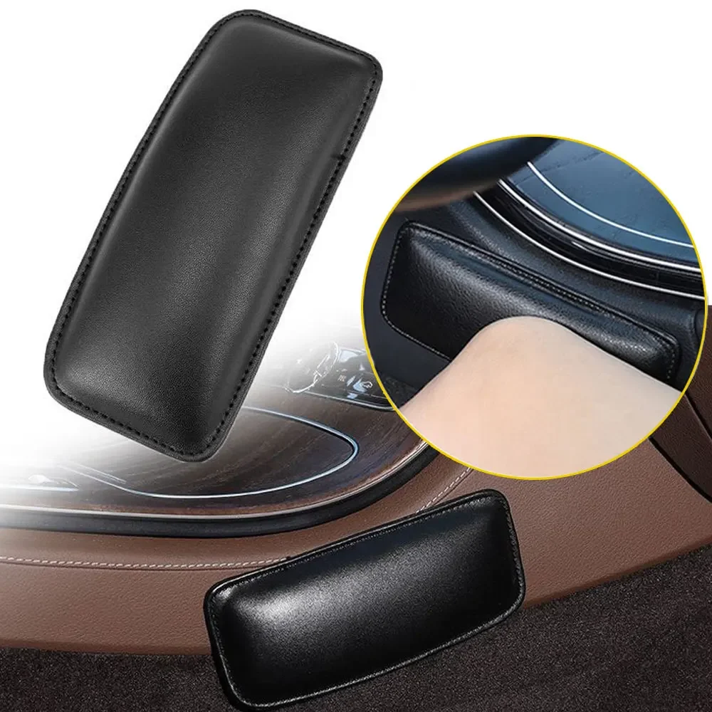 

1pc Universal Car PU Leather Leg Cushion Knee Pad Pillow Thigh Support Seat Car Door Armrest Leg Pad Auto Interior Accessories