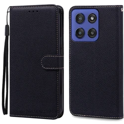 Motorola 5G Custodia Flip in Pelle - Cover Protettiva Premium