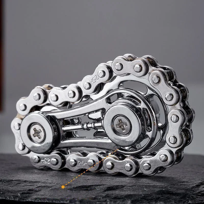 Fidget spinner fotograferad utomhus