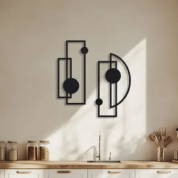 Minimalist Metal Wall Art Set 1
